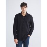 Lc Waikiki Yeni Sezon Slim Fit Uzun Kollu Erkek Gömlek - XL - Siyah
