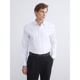 Lc Waikiki Yeni Sezon Slim Fit Uzun Kollu Gabardin Erkek Gömlek - Beyaz