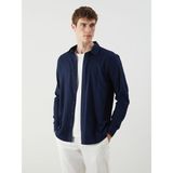 Lc Waikiki Yeni Sezon Slim Fit Uzun Kollu Gabardin Erkek Gömlek - Lacivert