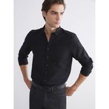 Lc Waikiki Yeni Sezon Slim Fit Uzun Kollu Oxford Erkek Gömlek - Siyah