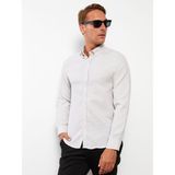 Lc Waikiki Yeni Sezon Slim Fit Uzun Kollu Poplin Erkek Gömlek - Bej