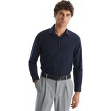 Lc Waikiki Yeni Sezon Slim Fit Uzun Kollu Poplin Erkek Gömlek - Lacivert