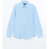 Lc Waikiki Yeni Sezon Slim Fit Uzun Kollu Poplin Erkek Gömlek - Mavi