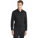 Lc Waikiki Yeni Sezon Slim Fit Uzun Kollu Poplin Erkek Gömlek - Siyah