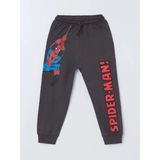 Lc Waikiki Yeni Sezon Spider-Man Baskılı Erkek Çocuk Jogger Eşofman Alt - Antrasit - 5 - 6 Yaş