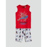 Lc Waikiki Yeni Sezon Spider-Man Baskili Erkek Cocuk Sortlu Pijama Takim - S5I117Z1 - Kırmızı - 3 - 4 Yaş
