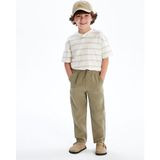 Lc Waikiki Yeni Sezon Standart Kalıp Bağcıklı Erkek Bebek Pantolon - Haki - 1 - 2 Yaş