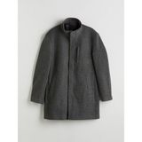 Lc Waikiki Yeni Sezon Standart Kalıp Dik Yaka Erkek Kaşe Kaban - Antrasit - 3XL