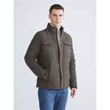 Lc Waikiki Yeni Sezon Standart Kalıp Dik Yaka Erkek Şişme Mont - Lacivert - XL