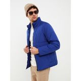 Lc Waikiki Yeni Sezon Standart Kalıp Dik Yaka Erkek Şişme Mont - Mavi - 3XL