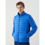 Lc Waikiki Yeni Sezon Standart Kalıp Dik Yaka Erkek Şişme Mont - Mavi - XL