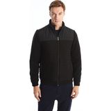 Lc Waikiki Yeni Sezon Standart Kalıp Dik Yaka Erkek Triko Mont - Siyah - XL
