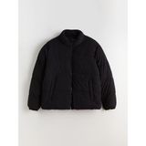 Lc Waikiki Yeni Sezon Standart Kalıp Dik Yaka Kadife Erkek Şişme Mont - 2XL - Siyah