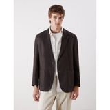 Lc Waikiki Yeni Sezon Standart Kalıp Erkek %100 Keten Blazer Ceket - Kahverengi - 56
