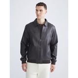 Lc Waikiki Yeni Sezon Standart Kalıp Erkek Deri Görünümlü Mont - Kahverengi - 2XL