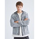 Lc Waikiki Yeni Sezon Standart Kalıp Erkek Jean Ceket - Gri - XS
