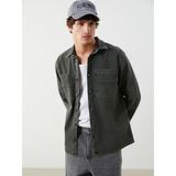 Lc Waikiki Yeni Sezon Standart Kalıp Erkek Jean Ceket - Haki - XS