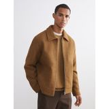 Lc Waikiki Yeni Sezon Standart Kalıp Gömlek Yaka Erkek Kaşe Mont - 2XL - Sarı