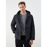 Lc Waikiki Yeni Sezon Standart Kalıp Kapüşonlu Erkek Mont - Siyah - 2XL