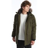 Lc Waikiki Yeni Sezon Standart Kalıp Kapüşonlu Erkek Parka - XL - Haki
