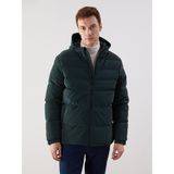 Lc Waikiki Yeni Sezon Standart Kalıp Kapüşonlu Erkek Şişme Mont - 3XL - Yeşil