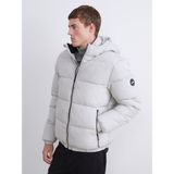 Lc Waikiki Yeni Sezon Standart Kalıp Kapüşonlu Erkek Şişme Mont - Gri - 2XL