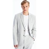 Lc Waikiki Yeni Sezon Standart Kalıp Keten Karışımlı Erkek Blazer Ceket - 54 - Gri