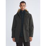 Lc Waikiki Yeni Sezon Standart Kalıp Kürk Kapüşonlu Erkek Parka - XL - Haki