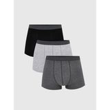 Lc Waikiki Yeni Sezon Standart Kalıp Pamuklu Esnek Erkek Boxer 3'lü - Gri