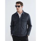 Lc Waikiki Yeni Sezon Süet Görünümlü Erkek Ceket - 2XL - Koyu Petrol