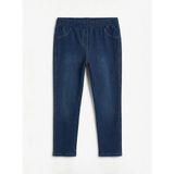 Lc Waikiki Yeni Sezon Süper Skinny Fit Kız Çocuk Jean Görünümlü Tayt - İndigo - 1 - 2 Yaş