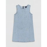 Lc Waikiki Yeni Sezon Taşlı Kız Çocuk Jean Elbise - 11 - 12 Yaş