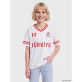 Lc Waikiki Yeni Sezon Türkiye Baskılı Kız Çocuk Forma Tişört - 11 - 12 Yaş - Buxe Beyazı
