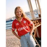 Lc Waikiki Yeni Sezon Türkiye Baskılı Kız Çocuk Forma Tişört - 11 - 12 Yaş