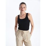 Lc Waikiki Yeni Sezon U Yaka Kadın Atlet - Siyah - 2XL