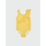 Lc Waikiki Yeni Sezon U Yaka Kız Çocuk Mayo - Sarı - 1 - 2 Yaş