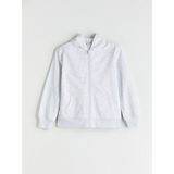 Lc Waikiki Yeni Sezon Uzun Kollu Kız Çocuk Kalın Fermuarlı Sweatshirt - Gri - 8 - 9 Yaş