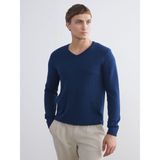 Lc Waikiki Yeni Sezon V Yaka Erkek Triko Kazak - Indigo - 2XL