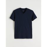 Lc Waikiki Yeni Sezon V Yaka Penye Erkek Tişört - Lacivert - XL