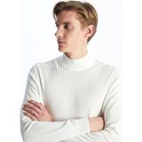 Lc Waikiki Yeni Sezon Yarım Balıkçı Yaka Erkek Triko Kazak - Ekru - 2XL