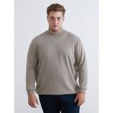 Lc Waikiki Yeni Sezon Yarım Balıkçı Yaka Erkek Triko Kazak - Kahverengi - 3XL - 4XL