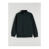 LC Waikiki Yeşil Dik Yaka Erkek Çocuk Sweatshirt