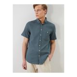 Lc Waikiki Yeşil Regular Fit Poplin Erkek Gömlek