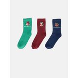 LC Waikiki Yılbaşı Temalı Kadın Soket Çorap 3 Lü (W6) - 39 - Green