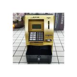 LCD Ekran ATM Şifreli Kumbara Kağıt Demir Para Girişli Kartlı Sesli Yönlendirme Takvim Saat