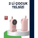 LCD Ekranlı Bebek Telsizi – Iki Yönlü Ses, Uzun Menzil, Çocuk Dostu Tasarım