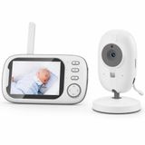 LCD Ekranlı Gece Görüşlü Bebek Kamerası ve Telsizi, 2.4G Kablosuz Bebek Monitörü, Çift Yönlü Sesli 8 Ninnili Oda Isı Sensörlü Bebek Oda Takip İzleme ve Güvenlik İçin Akıllı Kamera