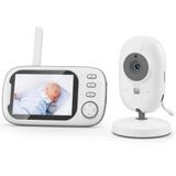 LCD Ekranlı Gece Görüşlü Bebek Kamerası ve Telsizi, Monitörlü 2.4G Kablosuz Bebek Monitörü, Çift Yönlü Sesli 8 Ninnili Oda Isı Sensörlü Bebek Odası Takip İzleme ve Güvenlik İçin Akıllı Kamera