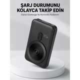 Lcd Ekranlı Kablosuz Powerbank Type C Ve Usb Çıkışlı Yeni Nesil