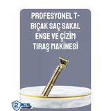 Lcd Ekranlı Şarjlı Tıraş Makinesi Erkek Saç Sakal Kesme Mir88695466